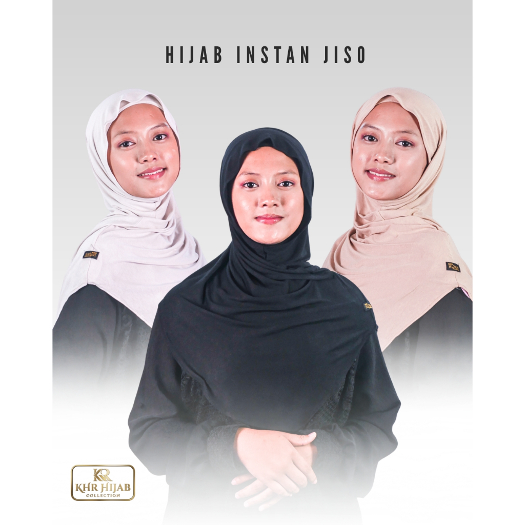KHR - Hijab Jisoo Instan inner Kaos Rayon Viscose Bergo Premium Original