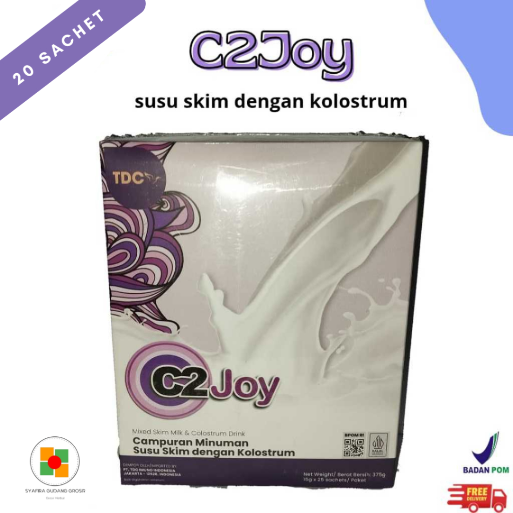 tdc SUSU KOLOSTRUM C2JOY = KOLOSTRUM + CALSIUM. 20sachet