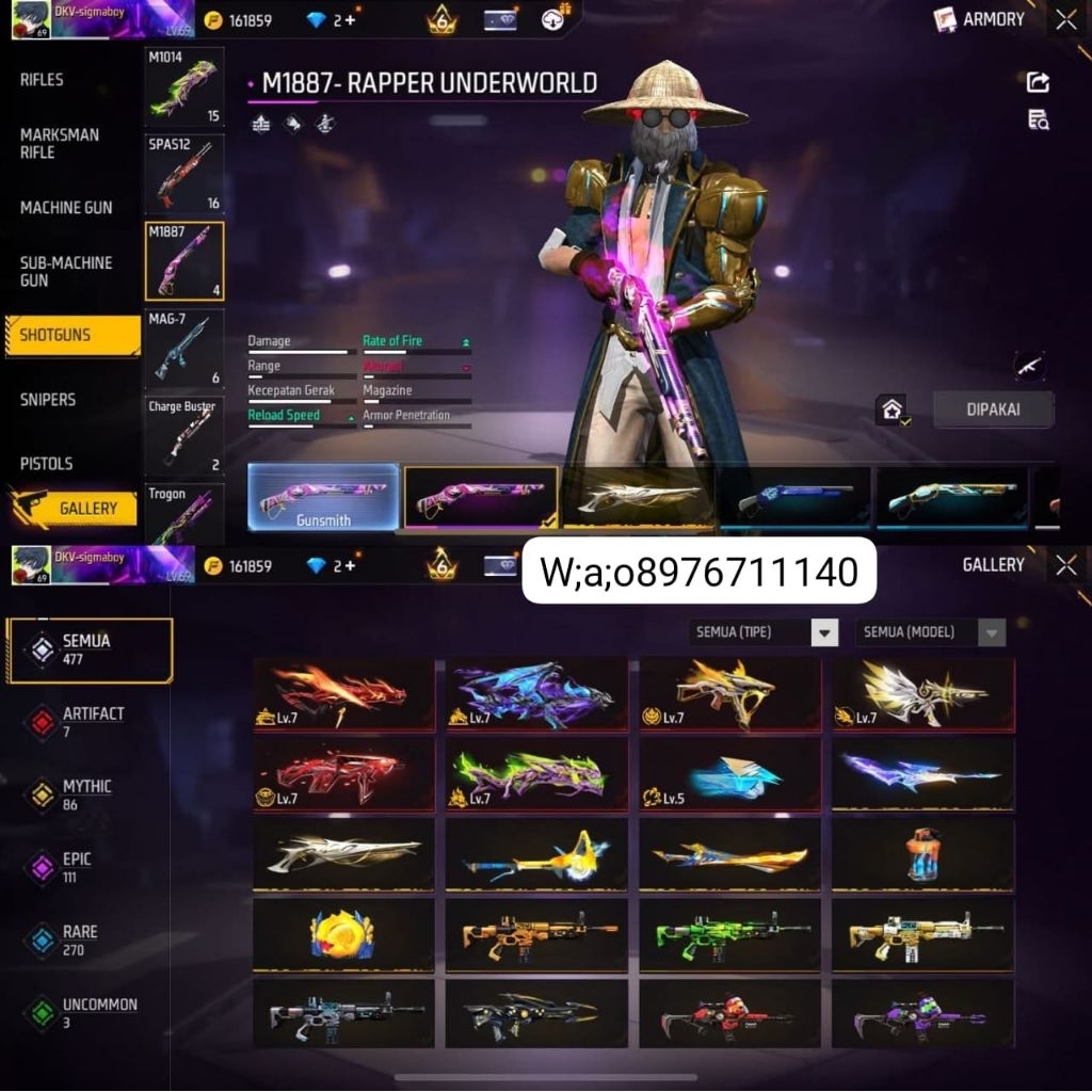 Akun free fire, ff sultan terlaris selalu aman
