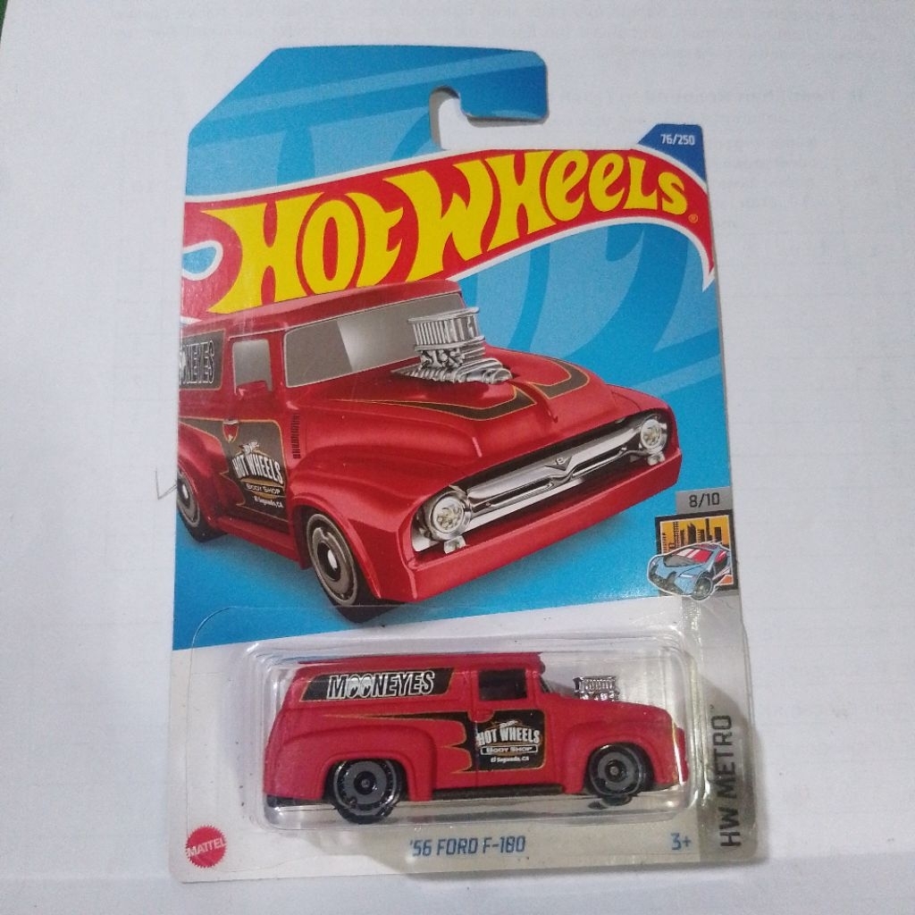 diecast hotwheels 56 ford f 180 moon eyes