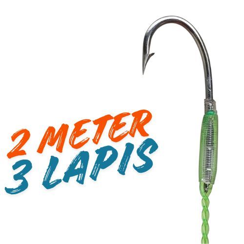 Kail Pancing Urek Belut Model Pandawa 2 Meter 3 Lapis Pancing Belut Kail Belut India Bahan Baja Puti