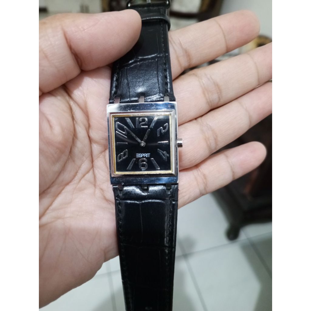 [Preloved Ori] Jam Tank Esprit Black Dial