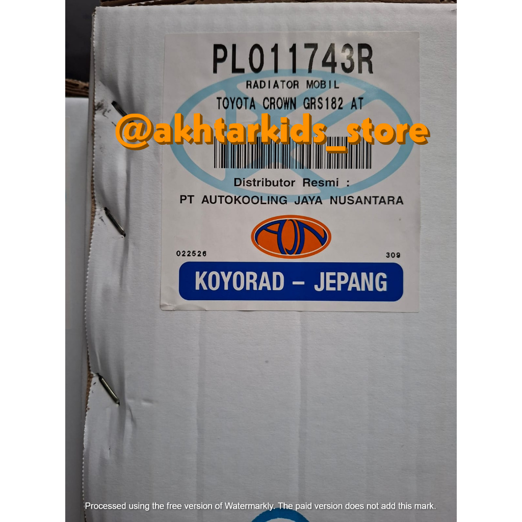 Radiator Toyota Crown GRS182 Matic Koyorad 2003 - 2008