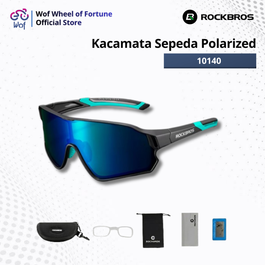 ROCKBROS 10140 Polarized Sunglasses Outdoor Run Sports Kacamata Sepeda