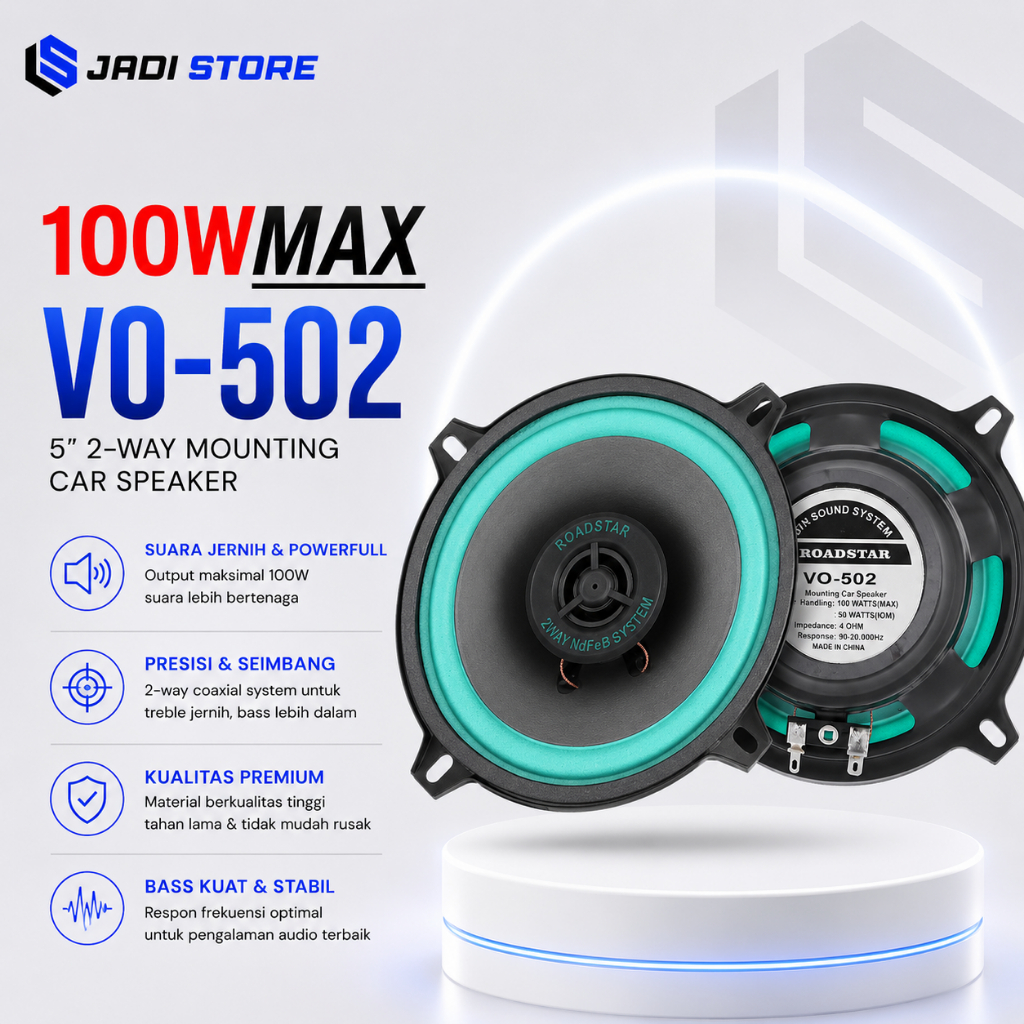 Sound Mobil Subwoofer Speaker Mobil 5 Inch Speaker Mobil 5 in Wofer Speaker Mobil 5 inch Pintu Mobil