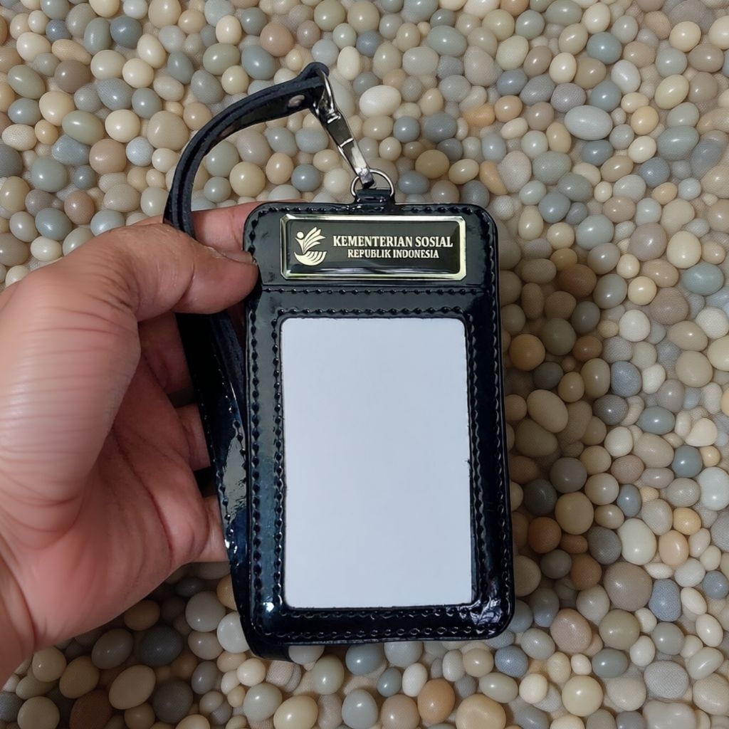 Name tag Id card Kemensos / Dompet kartu Id card Kemensos model premium