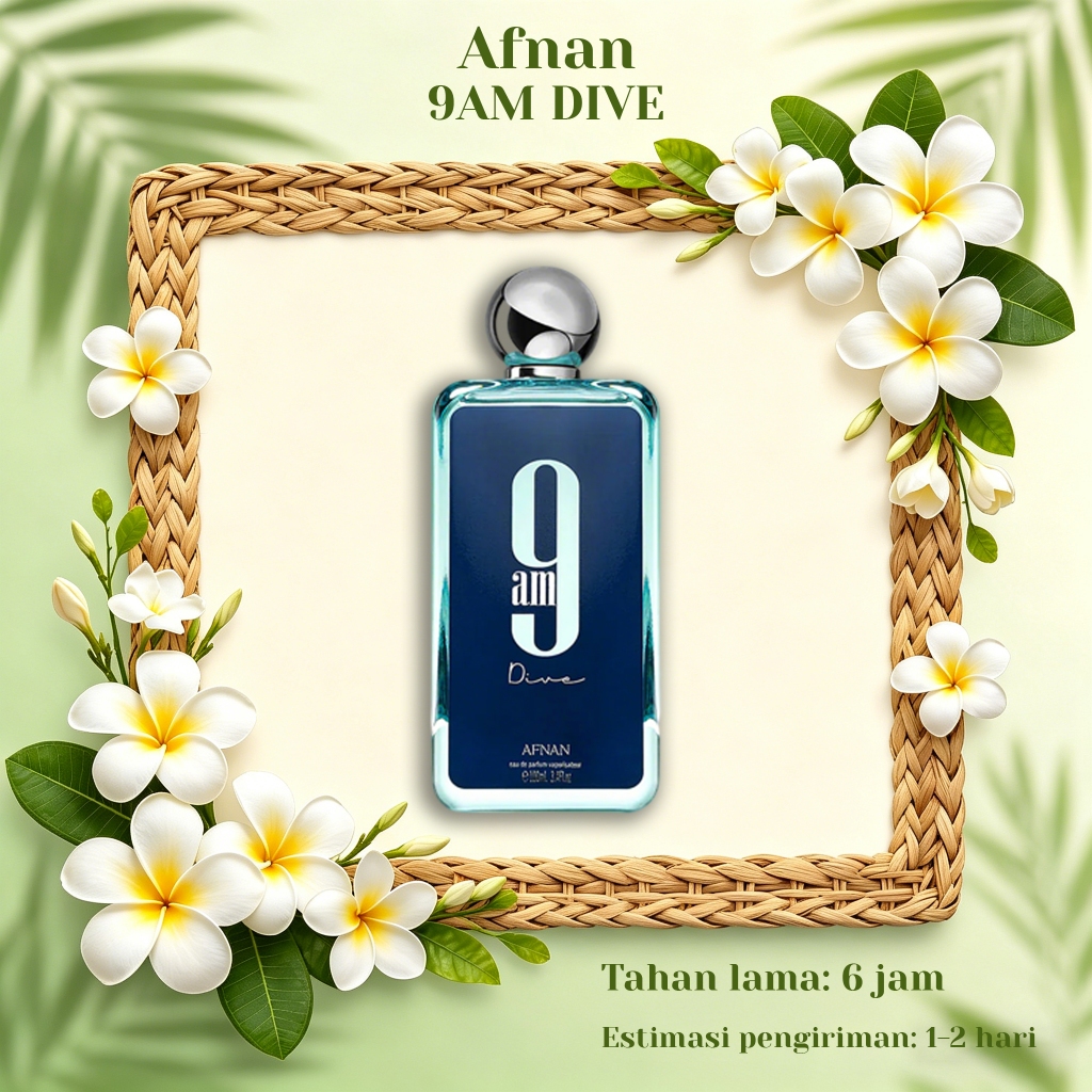 Afnan 9AM Dive/ Afnan 9AM Dive Parfum 100ml/ Afnan Parfum Tahan Lama