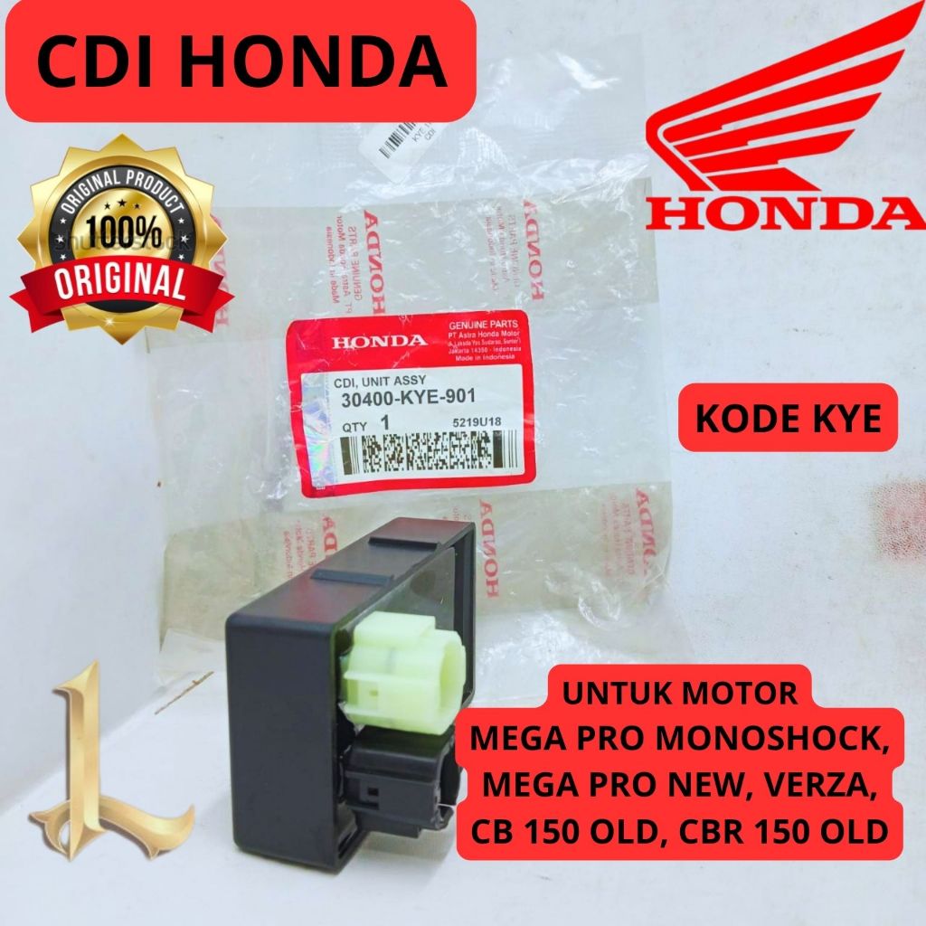 CDI ORIGINAL HONDA KODE KYE MEGA PRO MONOSHOCK, MEGAPRO NEW, VERZA, CB 150 OLD, CBR 150 OLD