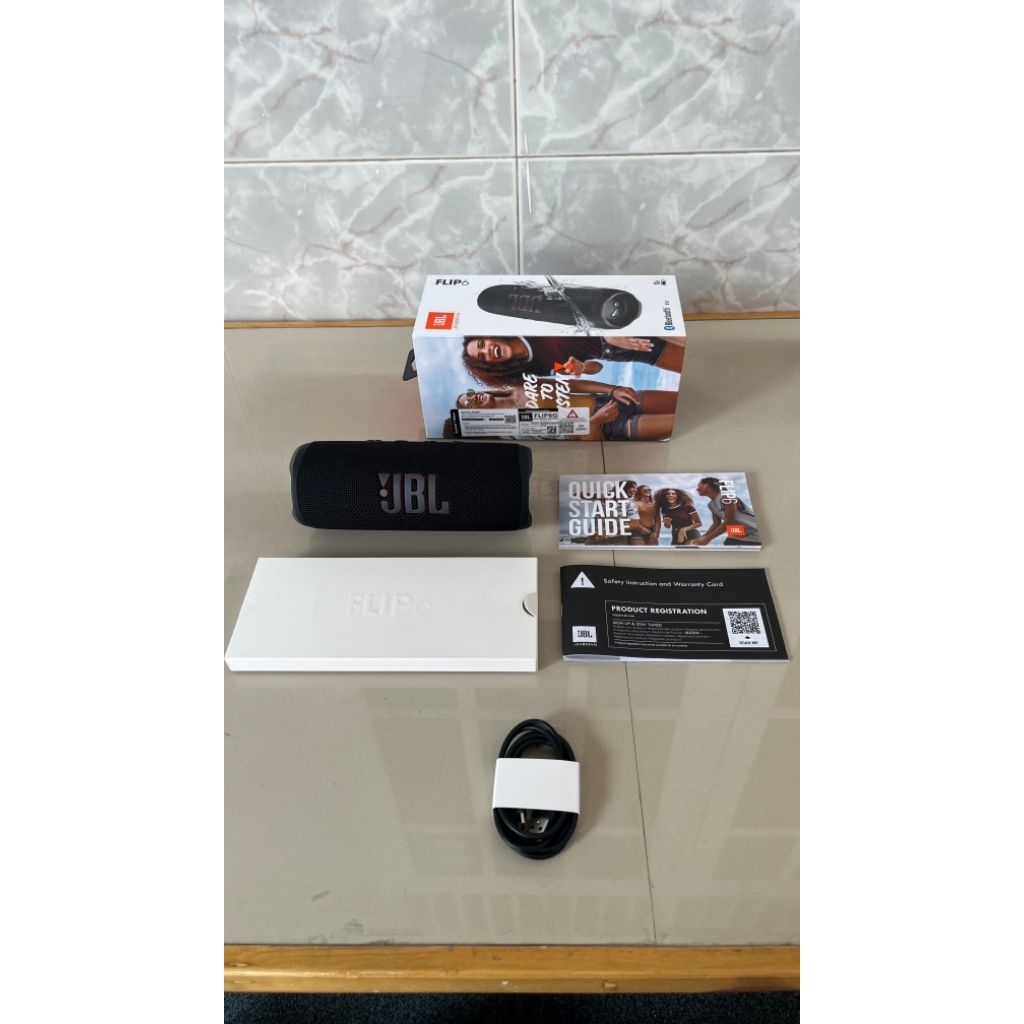 JBL Flip 6 Original Fullset New Black