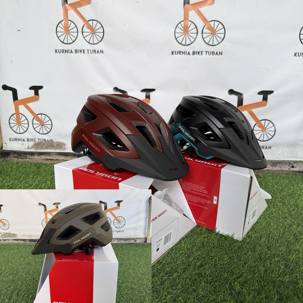 HELM Sepeda POLYGON PATHFINDER XC GRAVEL AM ENDURO MTB