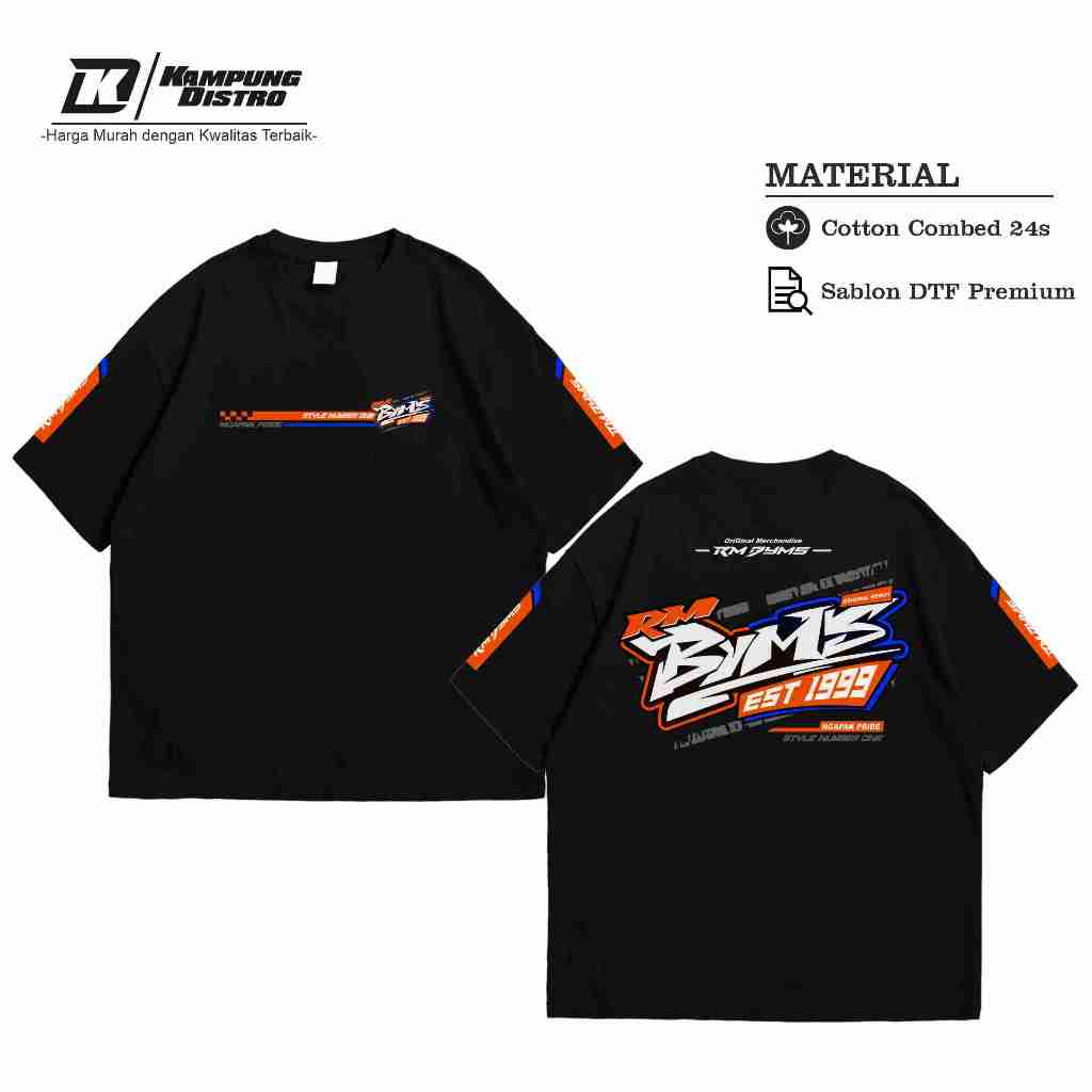 Kaos Rm Banyumas Baju Racing Pria Wanita Tshirt Cotton Combed 24s