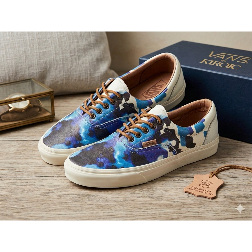 Sepatu VANS x KIROIC blue/Vans original /vans oldskool/vans sk8hi/vans era/vans authentic/vans kolab