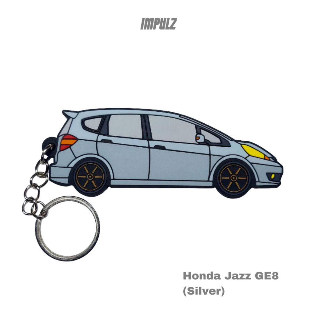 Impulz Keychain / Gantungan Kunci – Honda Jazz GE8 (Silver)