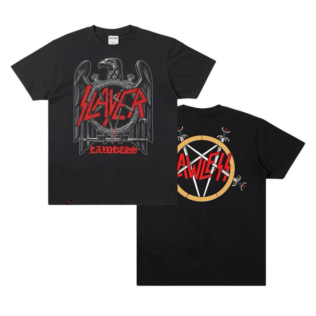 Lawless Jakarta x Slayer - Black Eangle T-Shirt