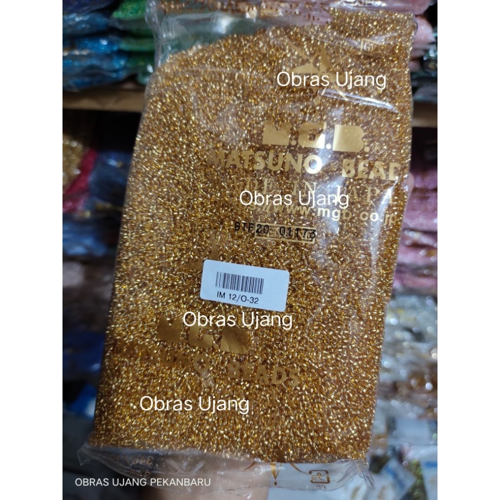 1 pon payet jepang MGB SERI Gold, kuning dan Cream (450gram)