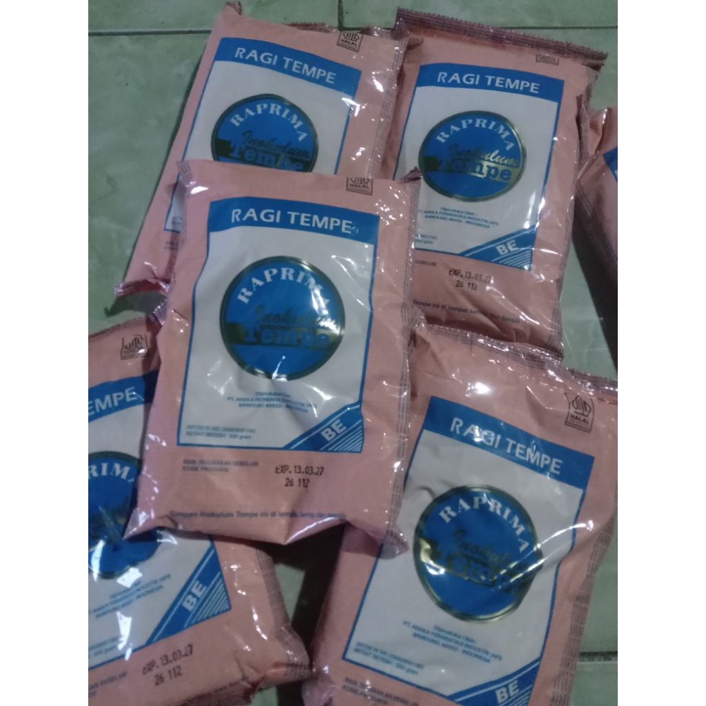 Ragi tempe 500 gram ragi untuk tempe raprima