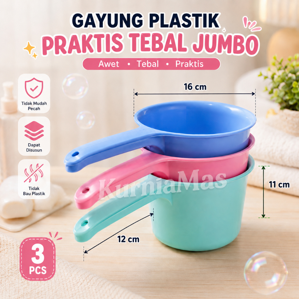 Gayung Mandi Abu Besar Jumbo Gayung Air Plastik Grosir