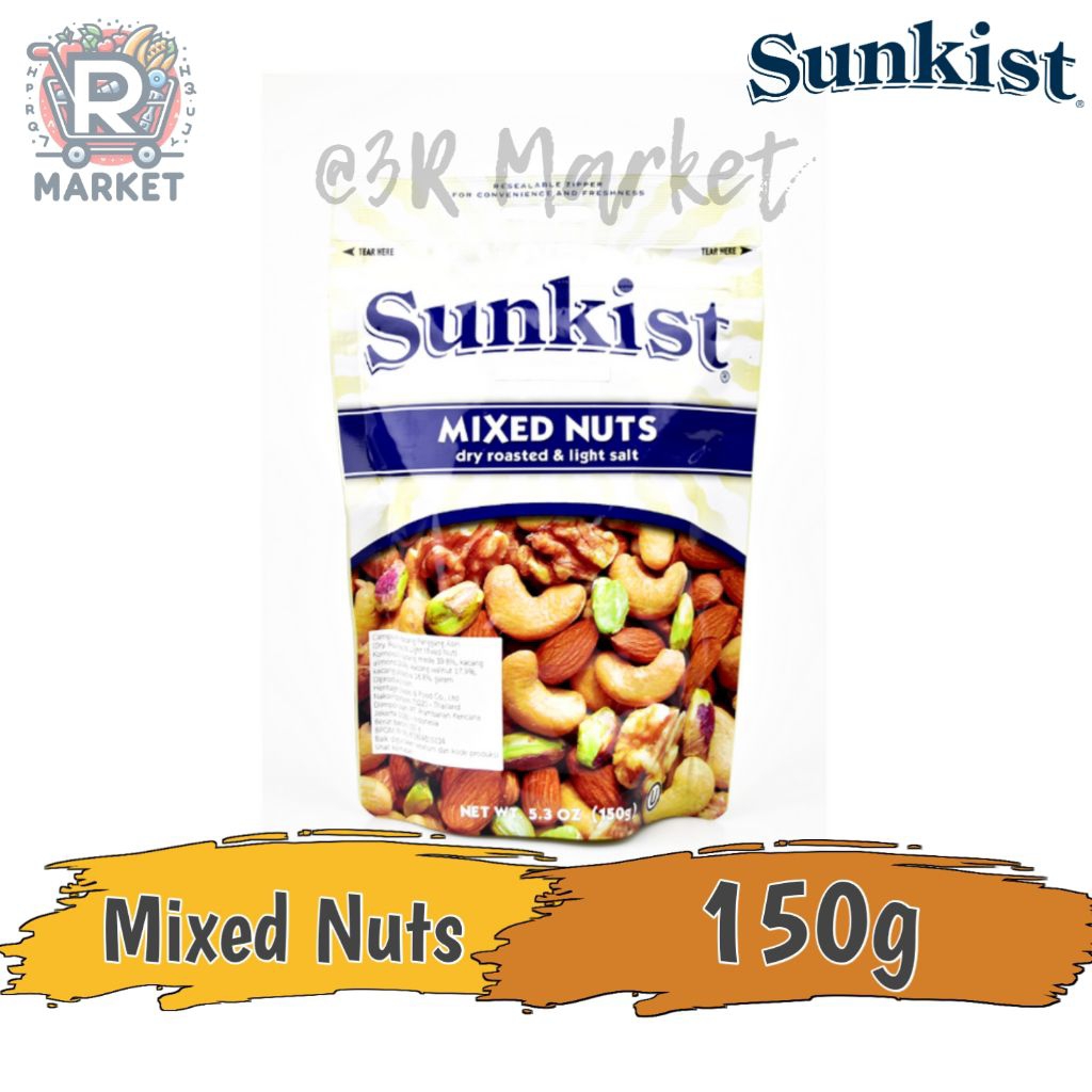 Sunkist Mixed Nuts Dry Roasted & Salted / Kacang Sunkist