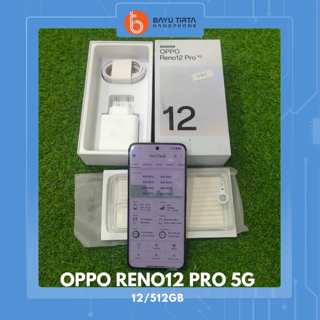 OPPO Reno12 PRO 5G (12/512GB) | Second | Nebula Silver | S20