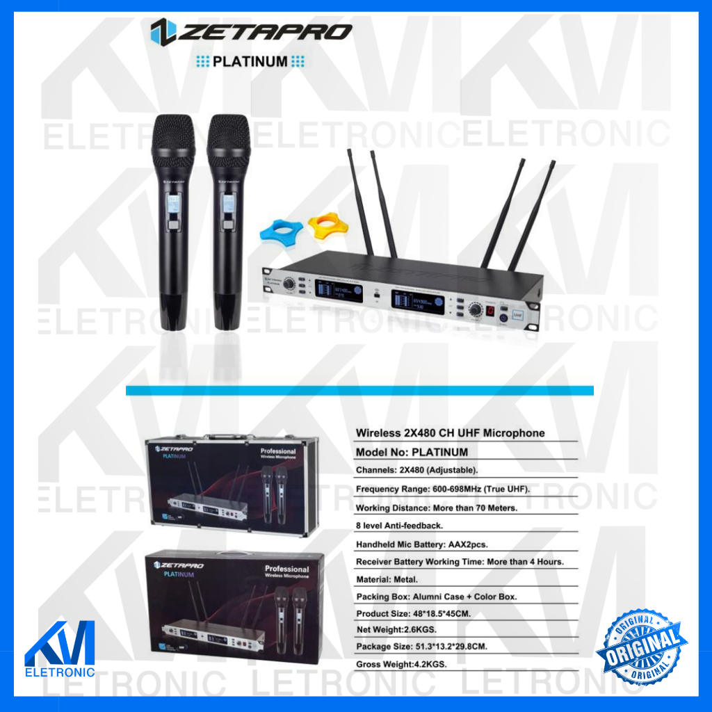MIC WIRELESS ZETAPRO PLATINUM / Zetapro Platinum / ZETAPRO ORIGINAL