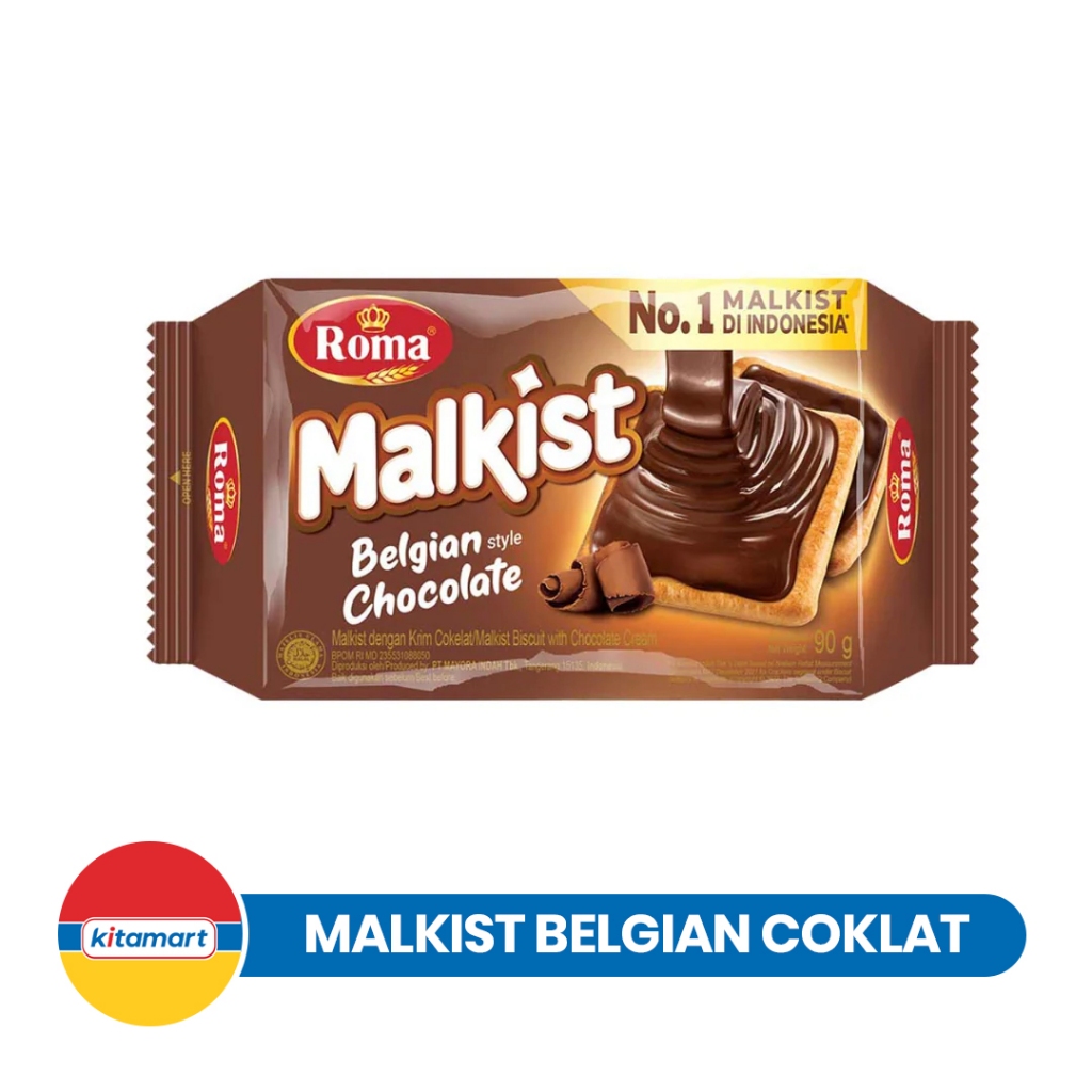 MALKIST COKLAT BELGIAN 95G