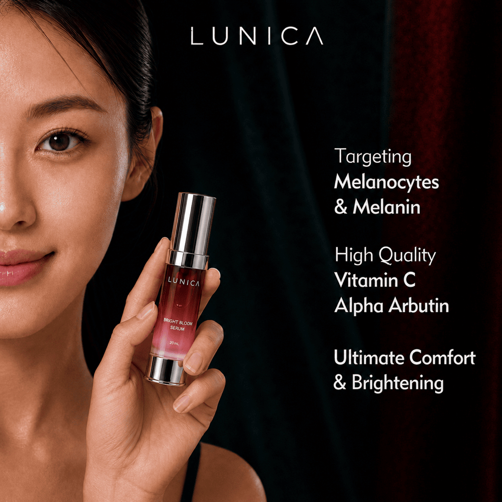 LUNICA Bright Bloom - Serum Mencerahkan Wajah | Pencerah Wajah Glowing Brightening BPOM Penghilang F