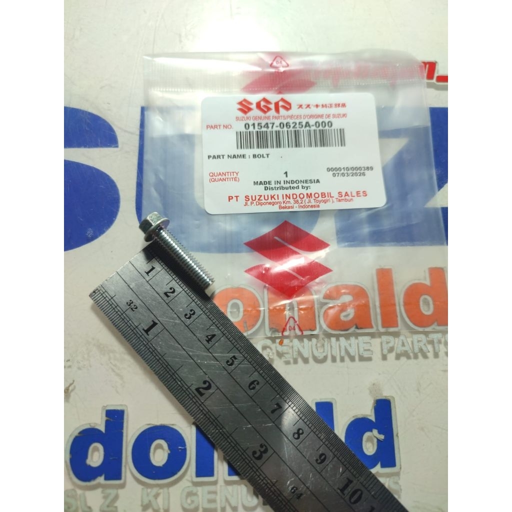 Baut Bolt Bak CVT Bisa Pakai Spin Skydrive Skywave Hayate Panjang 2,5 Cm Kodepart 01547-0625A-000  B