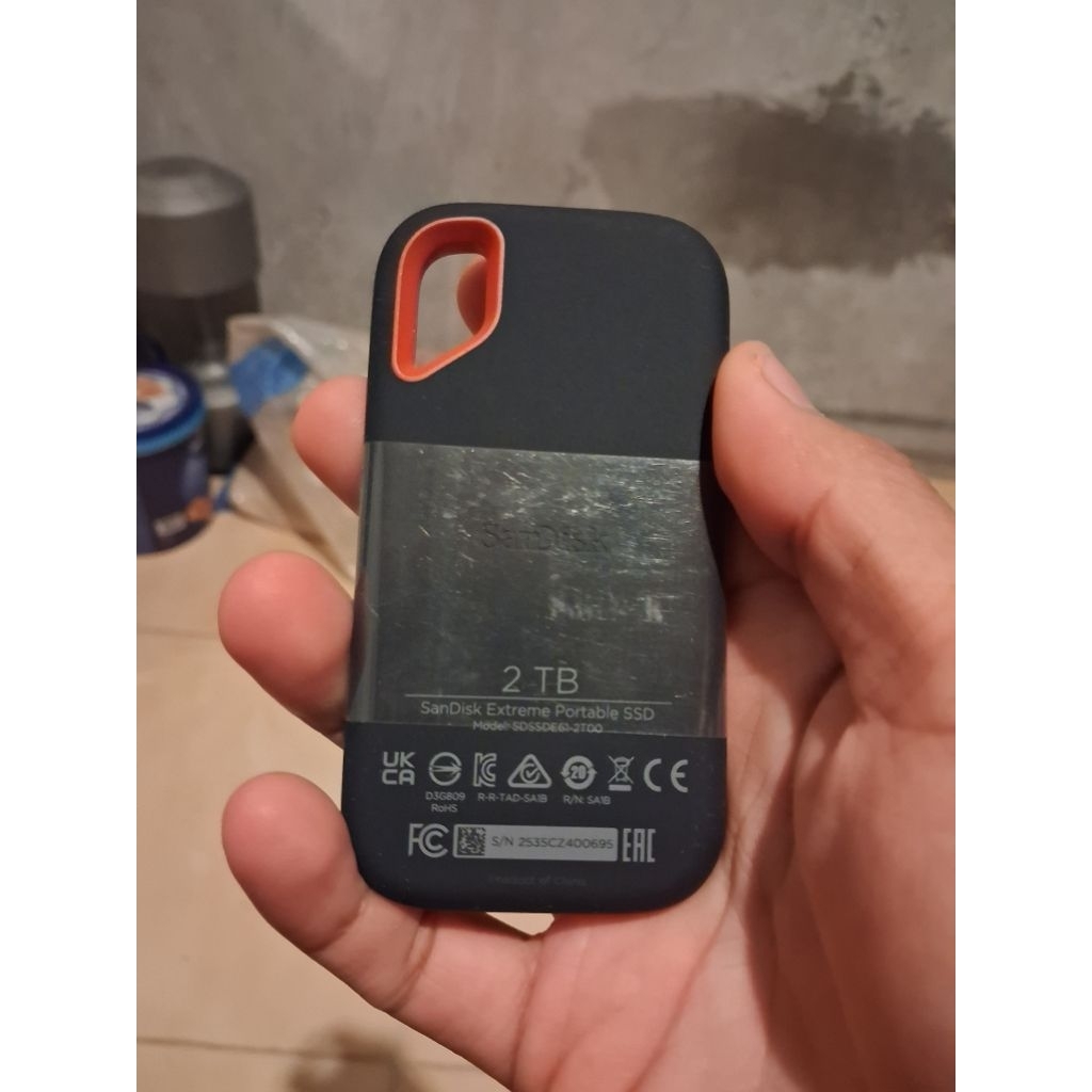 SSD Eksternal Portable Sandisk Ekstreme E61 2TB
