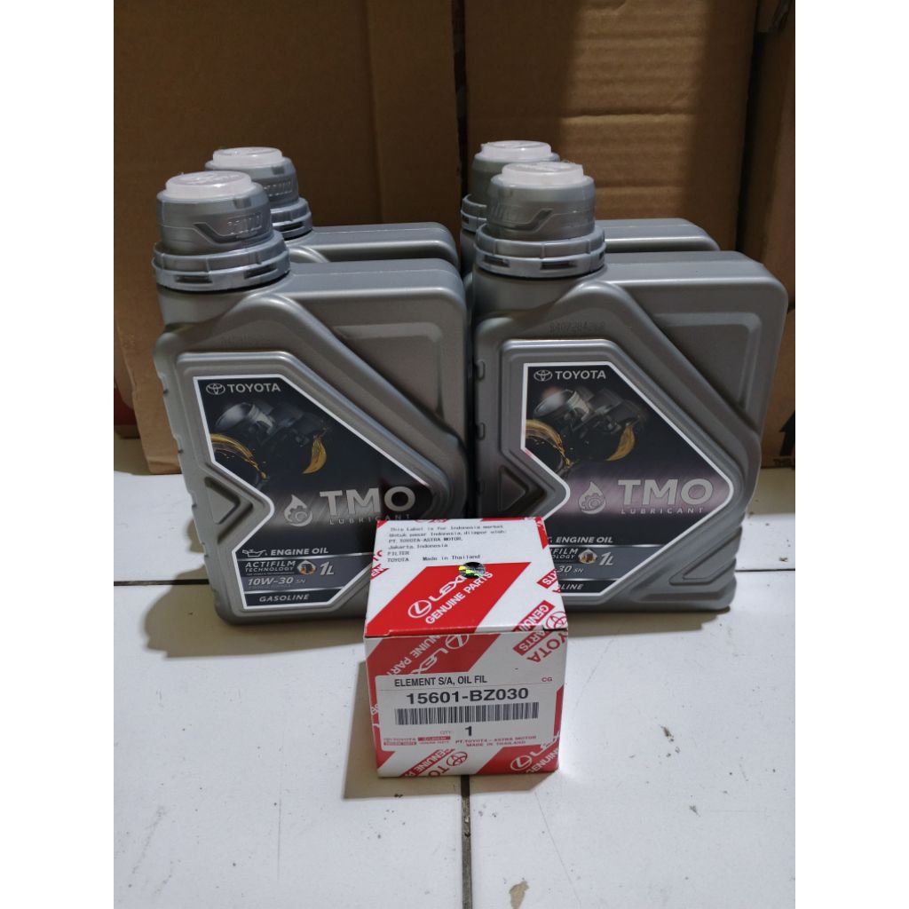 Paket Bundling Toyota Tmo 10W-30 4 Liter dan Filter Oli