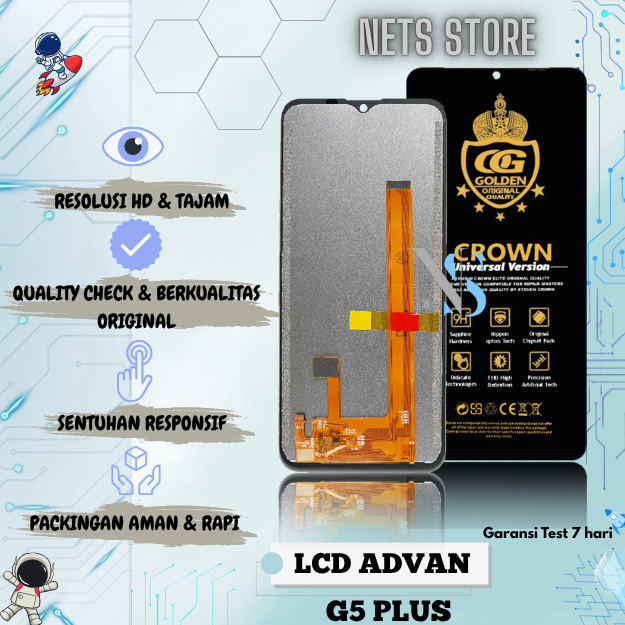 LCD ADVAN G5 PLUS / TOUCHSCREEN ADVAN G5+ ORIGINAL FULLSET COMPLETE