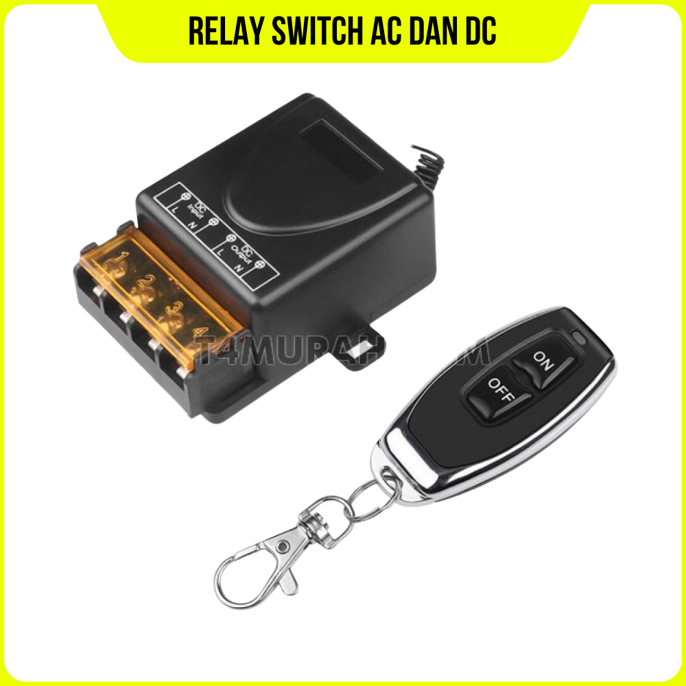 Relay Switch AC 220V DC 12V 1CH Remote Control Saklar On Off