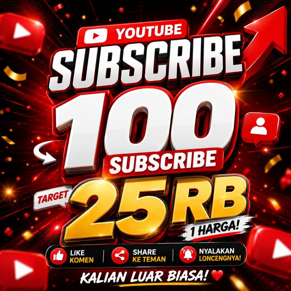 Jasa Tambah Subscriber YouTube Real Aktif | Cepat & Aman