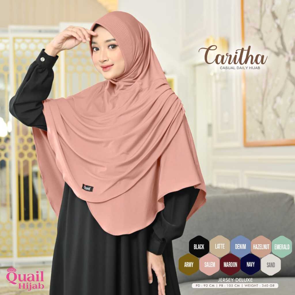 Caritha Daily Hijab Casual Original Quail Hijab Daily Quail Hijab Instan Quail Caritha Quail Hijab I