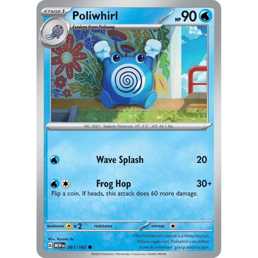 Tcg Pokemon Poliwhirl Mew 151
