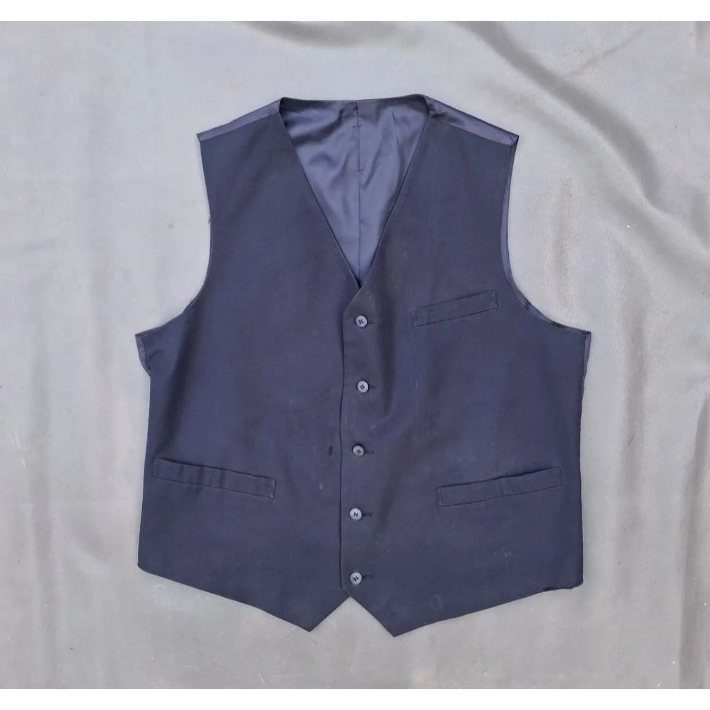 RL04/vest pria navy/size XXL/rompi formal jumbo pria/rompi jas jumbo pria/vest murah jumbo