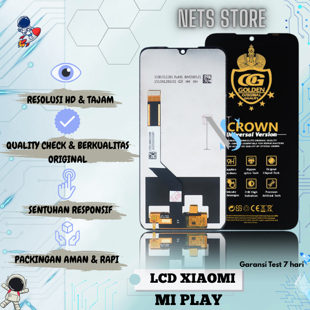 LCD XIAOMI MI PLAY / TOUCHSCREEN MI PLAY ORIGINAL FULLSET COMPLETE
