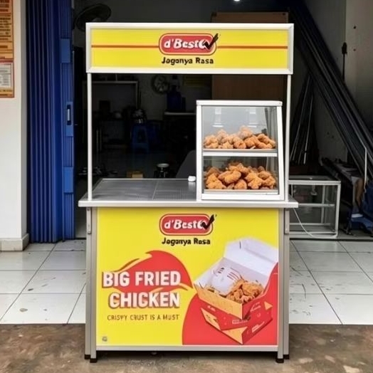 Booth Portable Full Gambar Etalase Ayam
