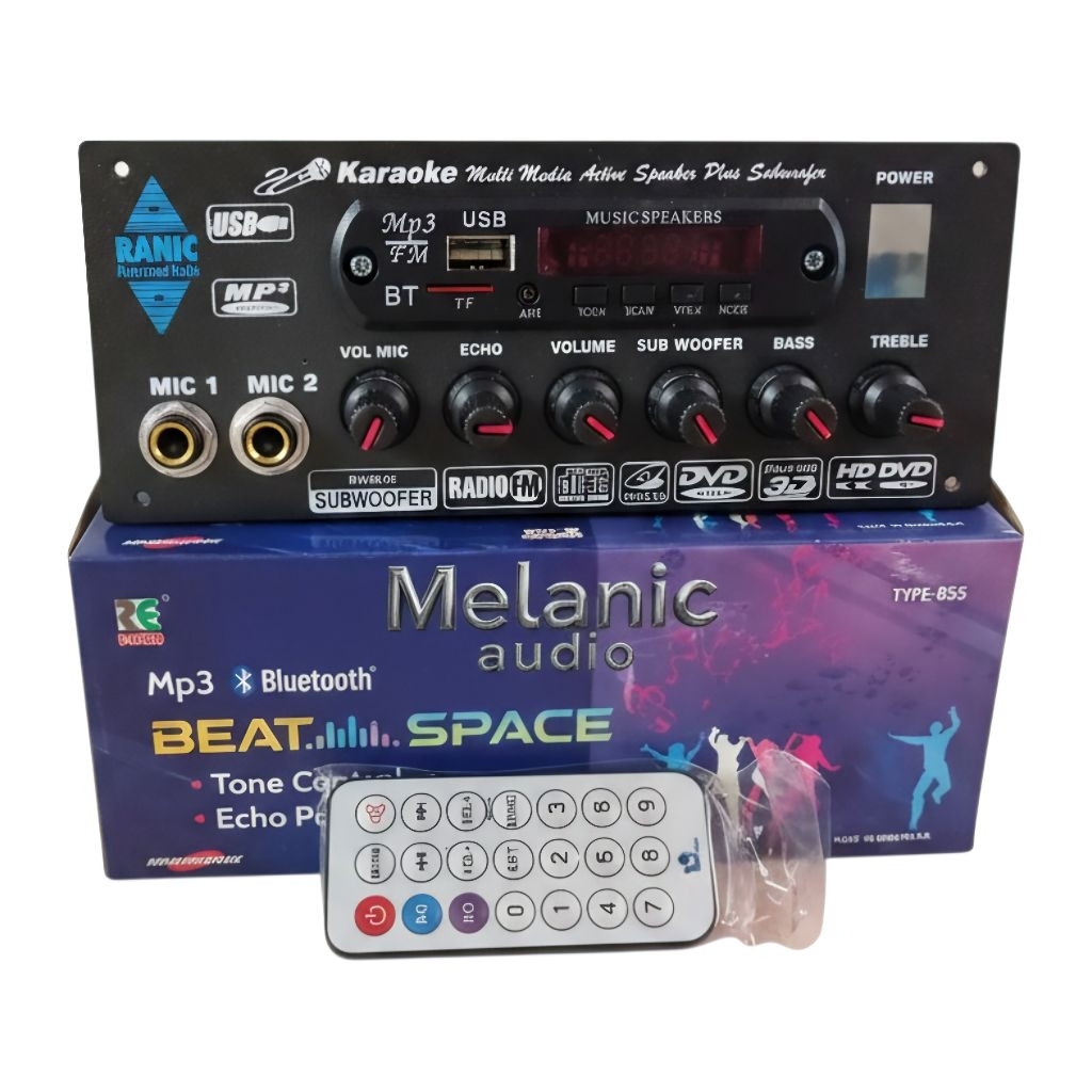 kit beat space tone control echo plus subwoofer mp3 bluetooth