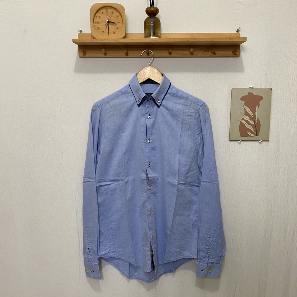 kemeja panjang pria ZARA MAN size S original kondisi bagus