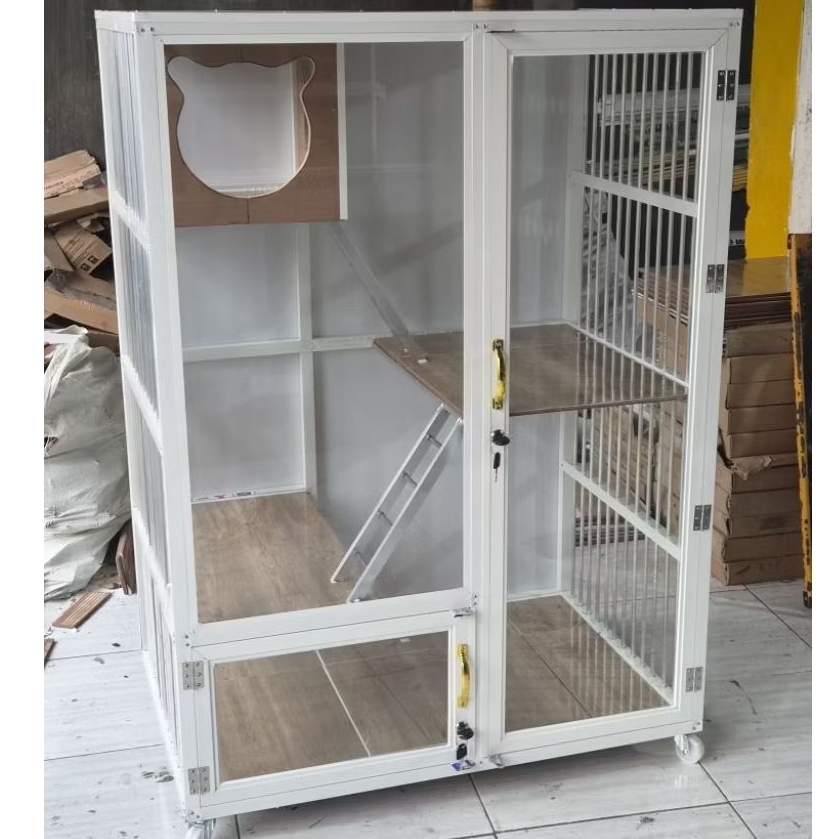 kandang kucing alumunium jumbo P90 L60 T120