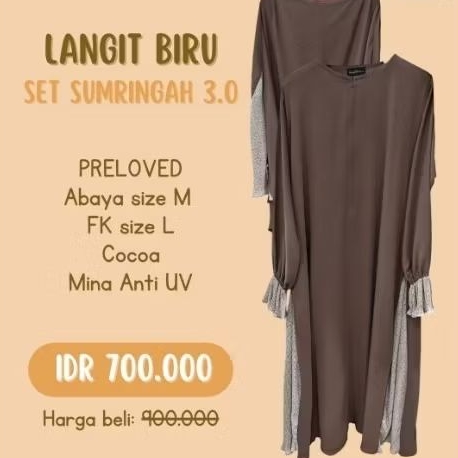 set sumringah 3.0 mina anti uv