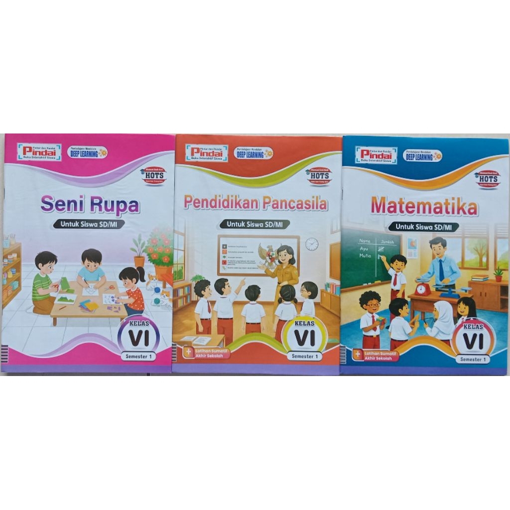 LKS untuk kelas 6 semester 1 cover 2026 "Deep Learning" CV.Arya Duta