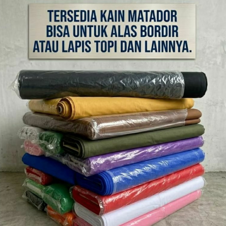 (PERYARD)BAHAN KAIN MATADOR  SAKURA/SAB BISA UNTUK ALAS BORDIR BER QWALITAS