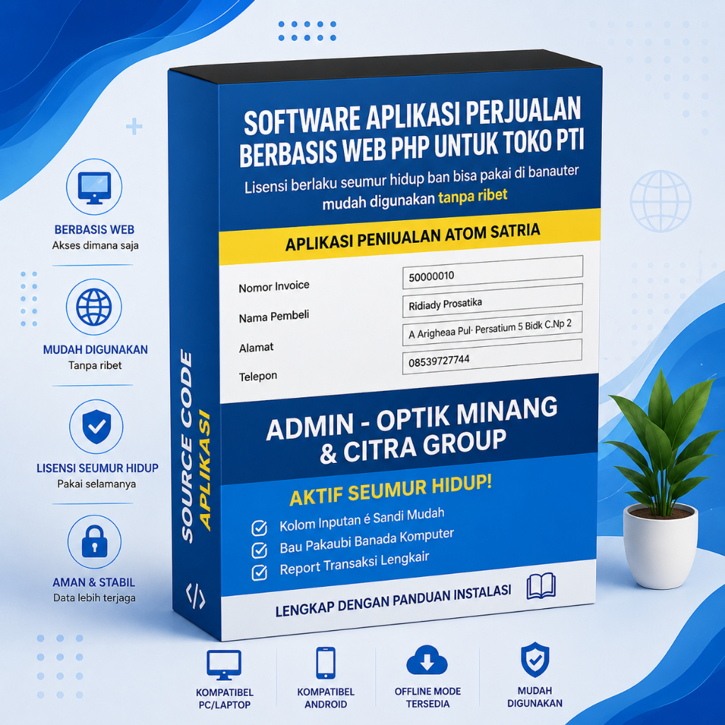 Aplikasi Manajemen Penjualan Optik Berbasis Website