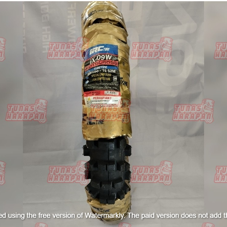 BAN IRC MOTOCROSS IX-09W 100/100-18 59M SPECIAL COMPOUND FOR COMPETITION