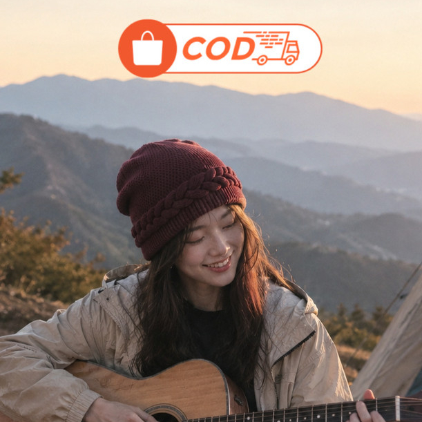 Topi Kupluk Wanita Topi Camping Outdor Beanie Rajut