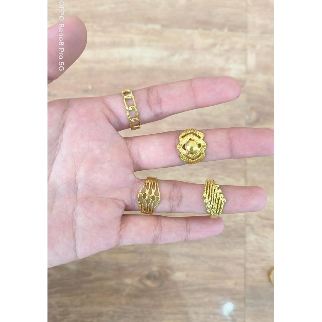Cincin koin 91 mentahan warna asli