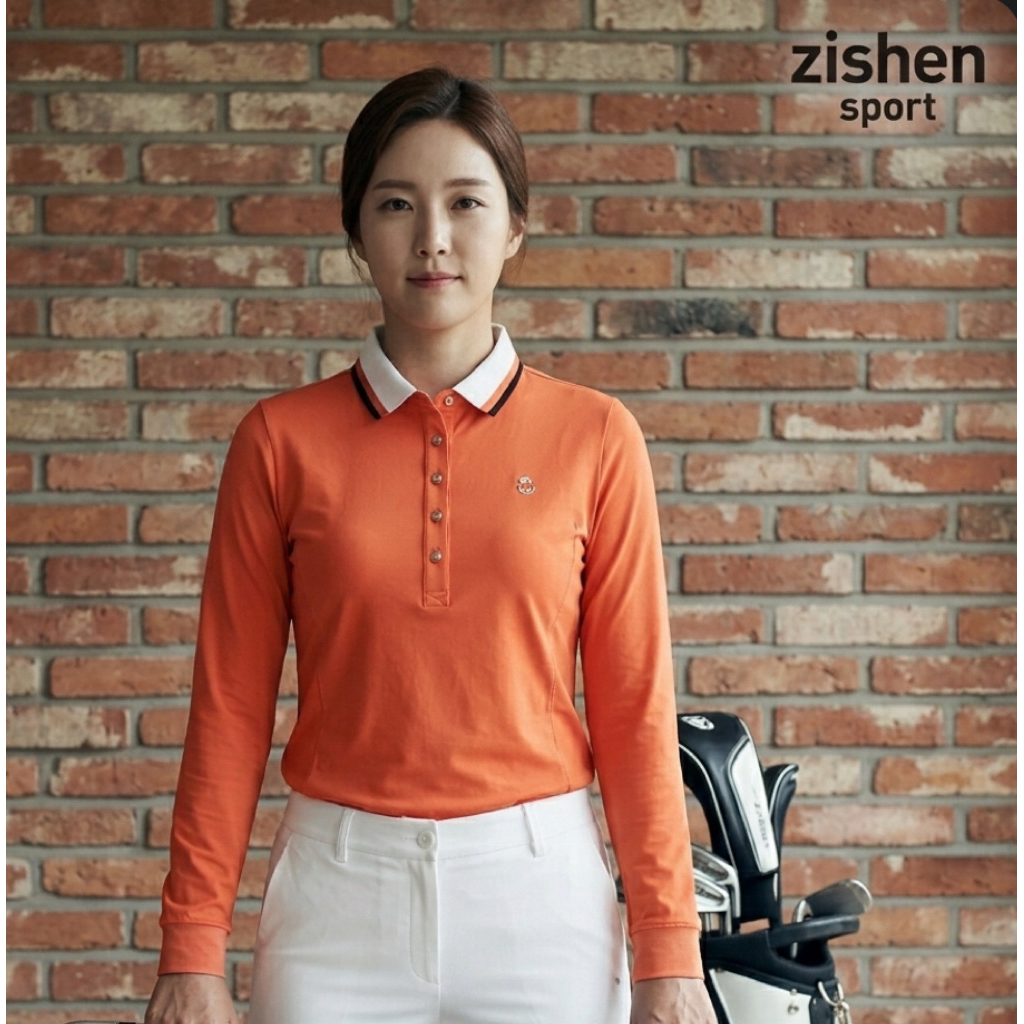 Zishen Sports  95 Long Sleeve Polo Shirt - Orange (Original)