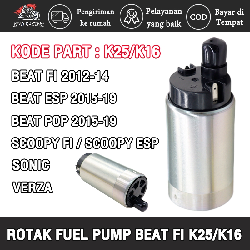 ROTAK BEAT ESP - BEAT POP - BEAT SPORTY ESP - VARIO 110 LED - SCOOPY ESP - BEAT STREET LAMA KODE PAR
