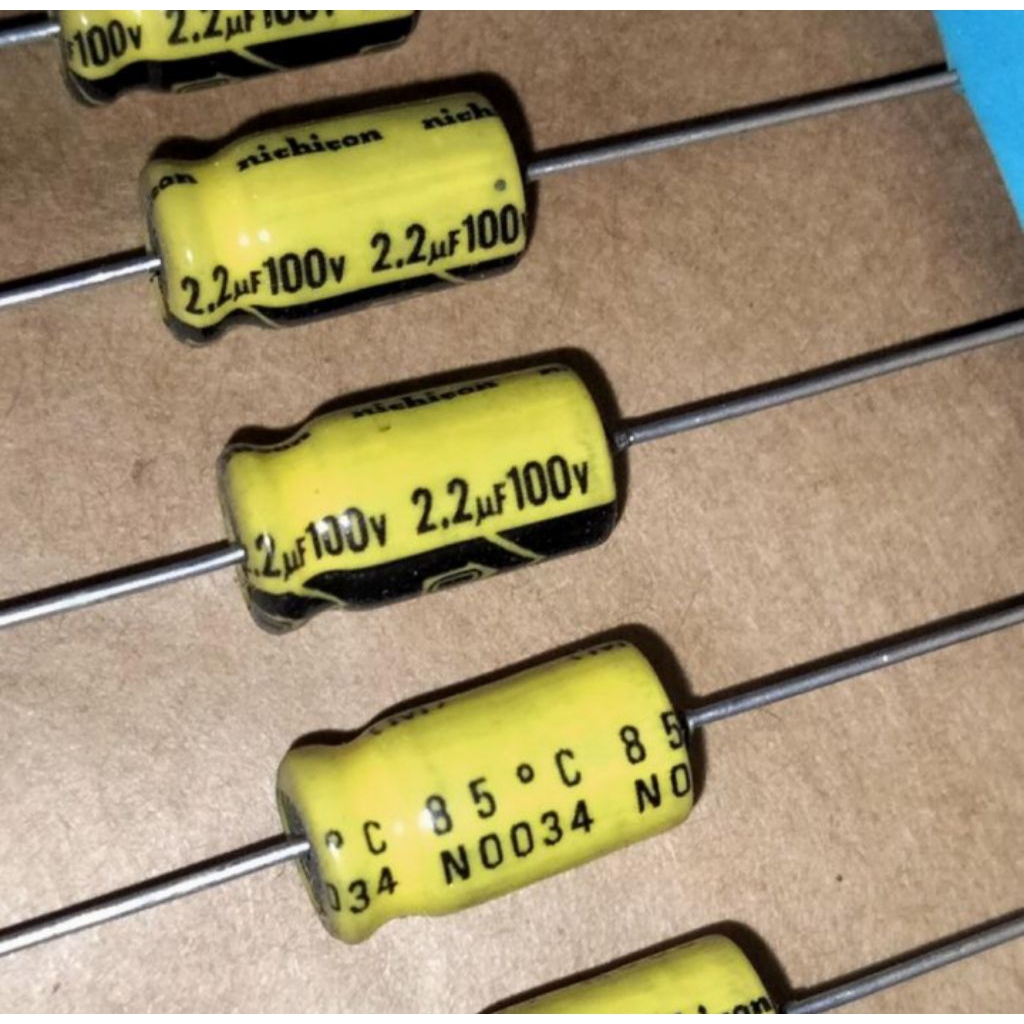 Elco axial 2,2uf 100v original Nichicon